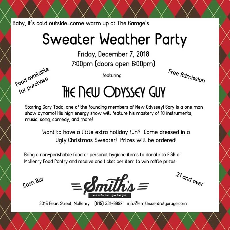 The New Odyssey Guy at Smith's Garage - Sweater Weather Party